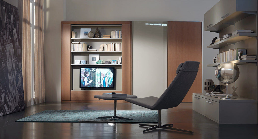 Letto matrimoniale a scomparsa girevole per soggiorno Doppio