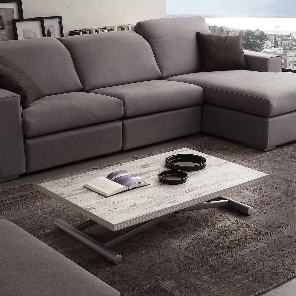 Tavolino da salotto Mind trasformabile in tavolo