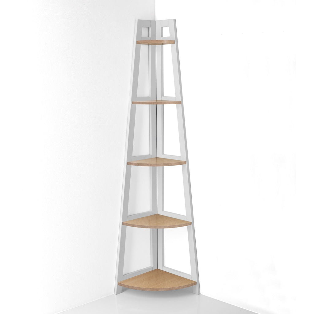 Libreria angolare bianca in legno Balsas