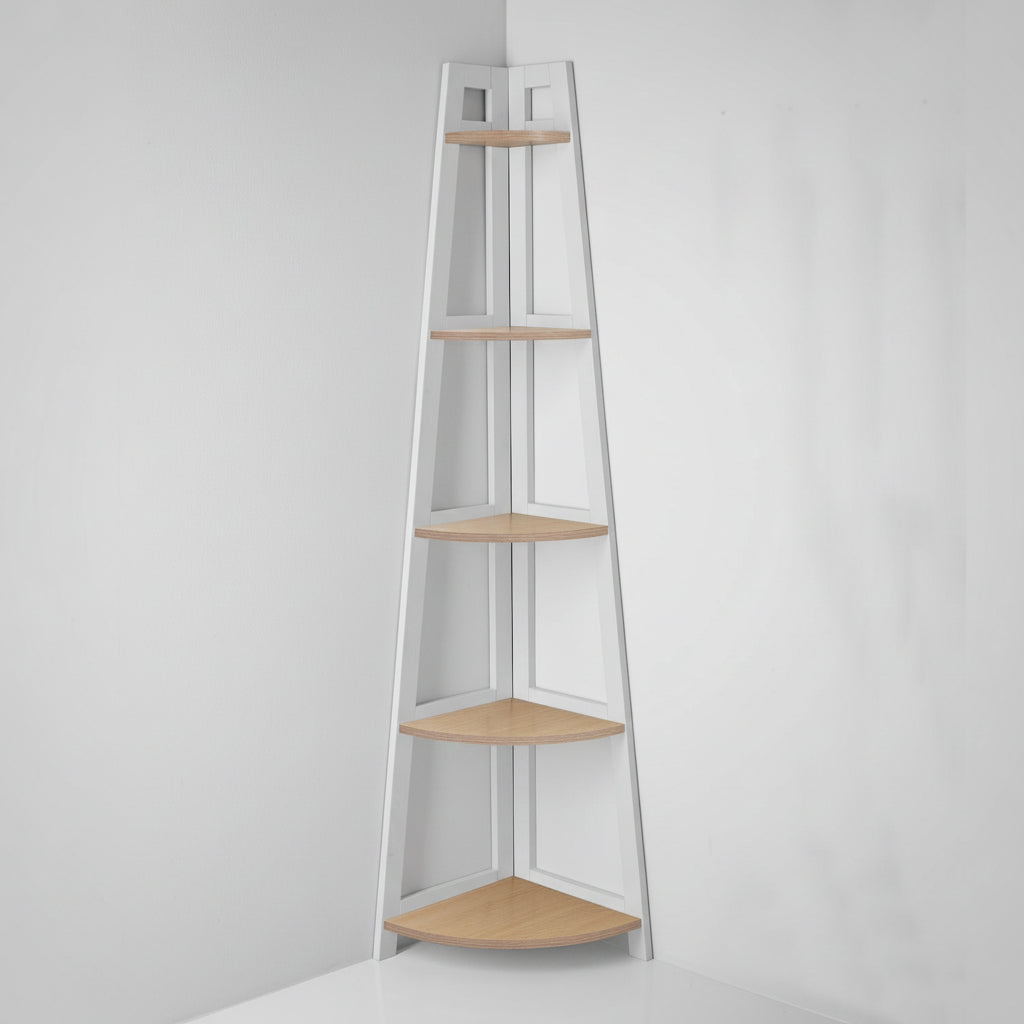 Libreria angolare bianca in legno Balsas