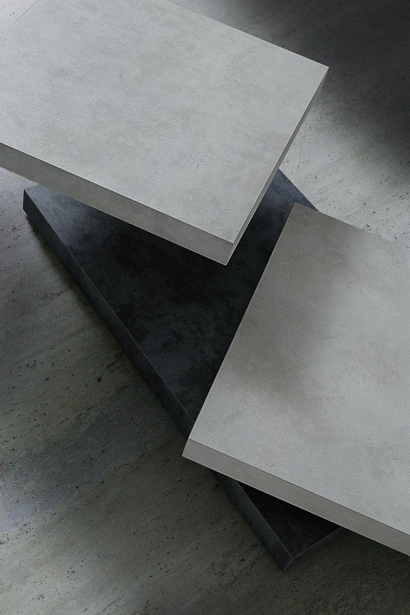 Tavolino salotto moderno Arnald in laminato 140 x 60 cm