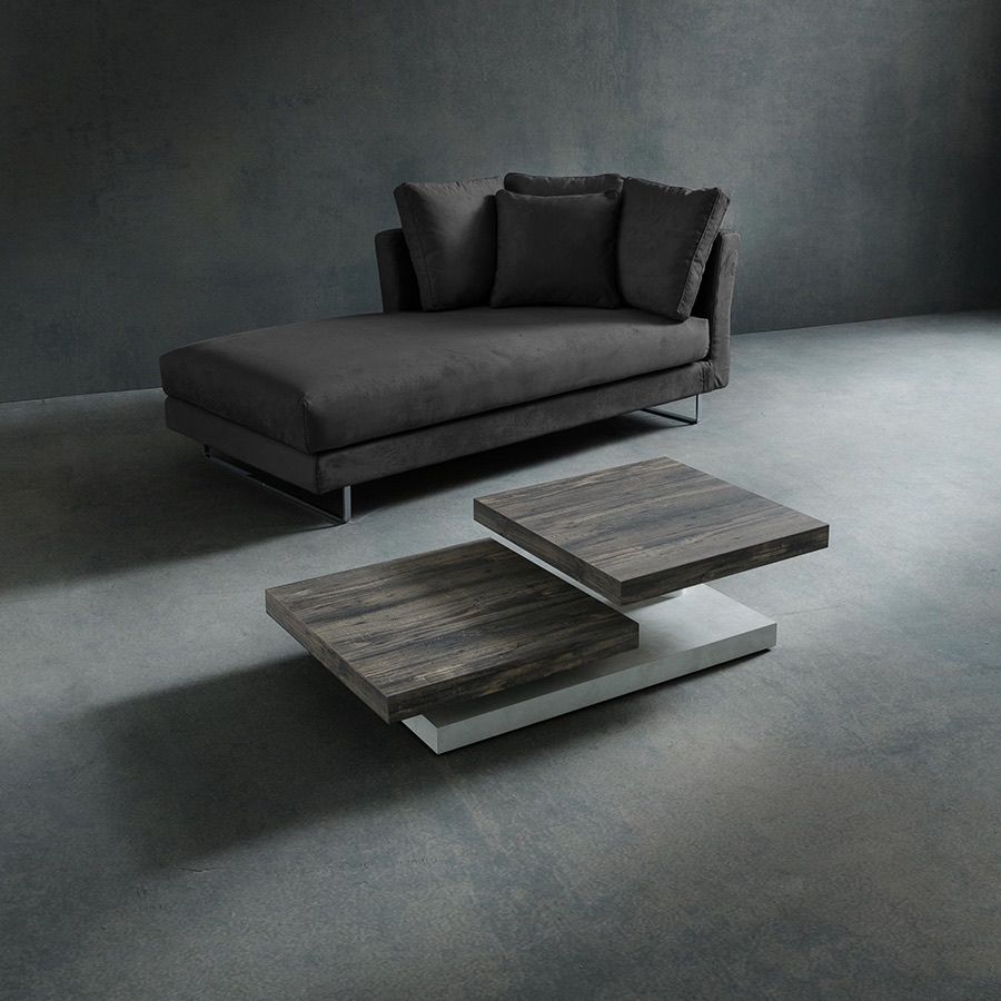 Tavolino salotto moderno Arnald in laminato 140 x 60 cm