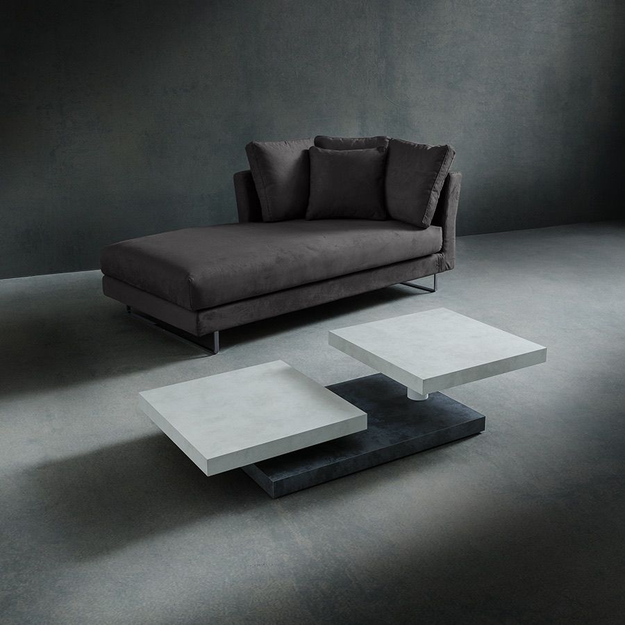 Tavolino salotto moderno Arnald in laminato 140 x 60 cm