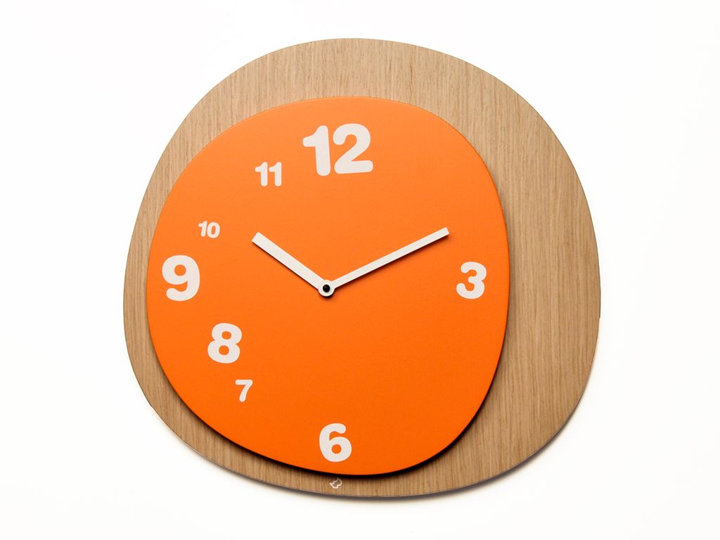 Orologio da muro Woodie in legno naturale 38 x 38 cm