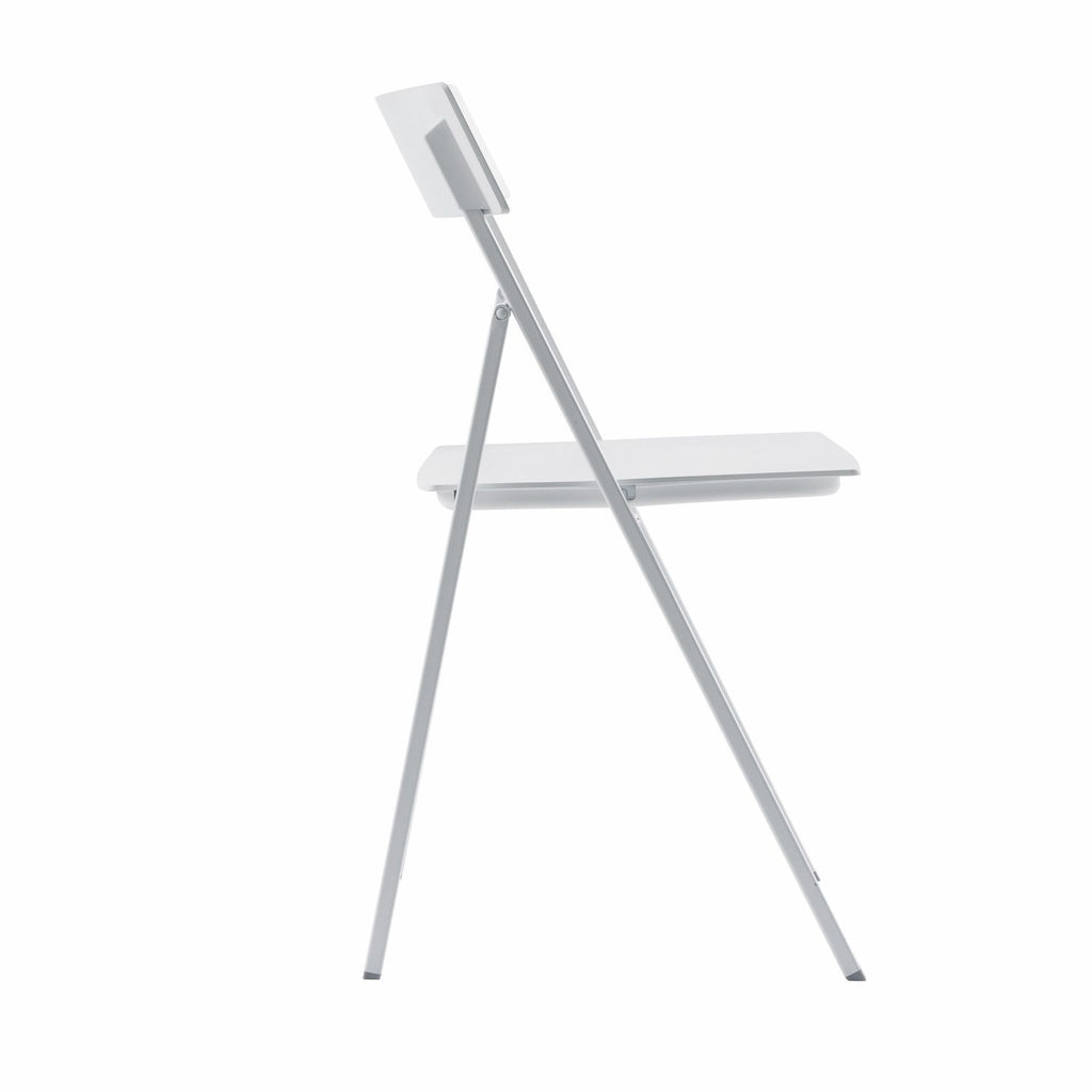 Set 6 sedie pieghevoli con carrello salvaspazio Kurt