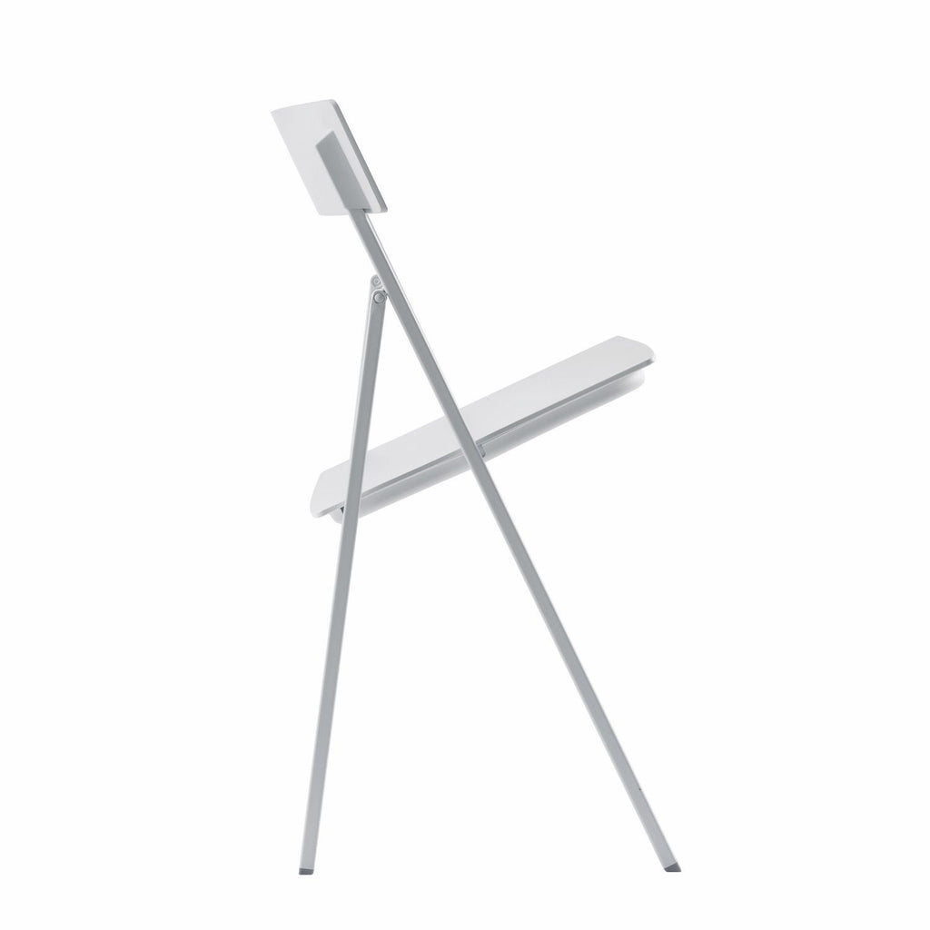 Set 6 sedie pieghevoli con carrello salvaspazio Kurt