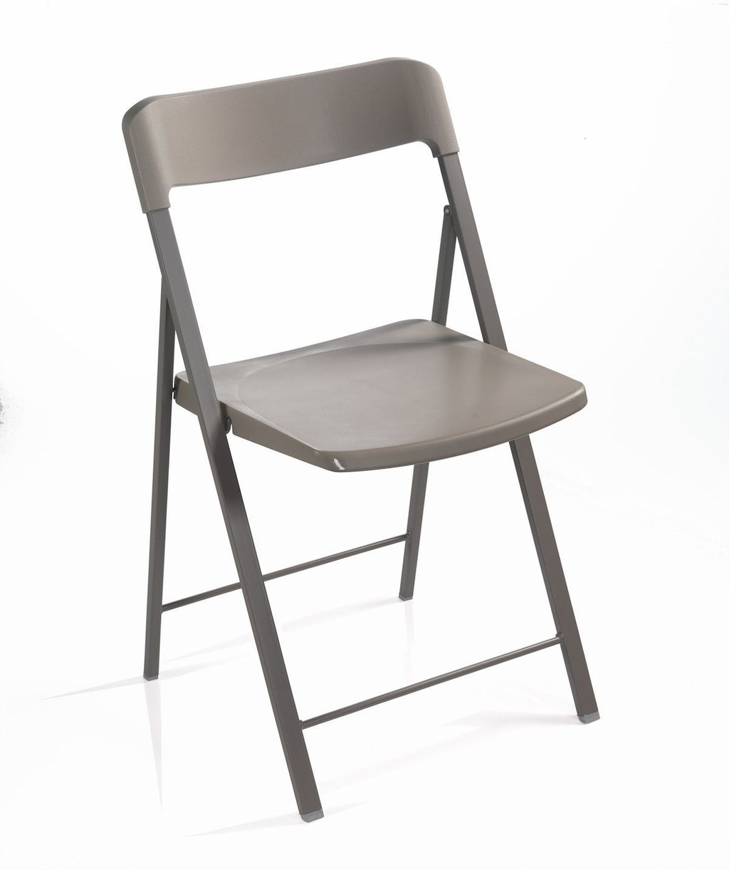 6 sedie pieghevoli con carrello salvaspazio Gary