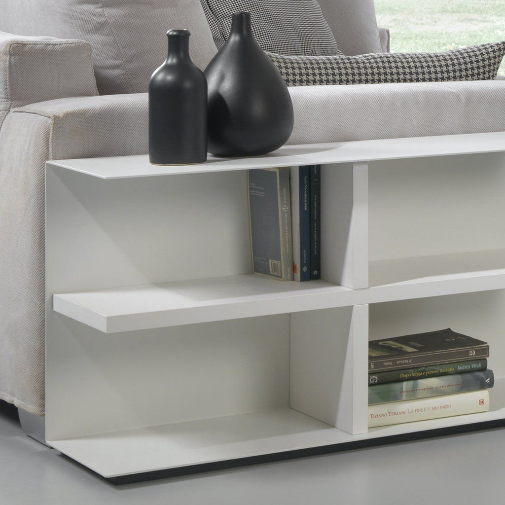 Mobile lato divano in acciaio e laminato Devon