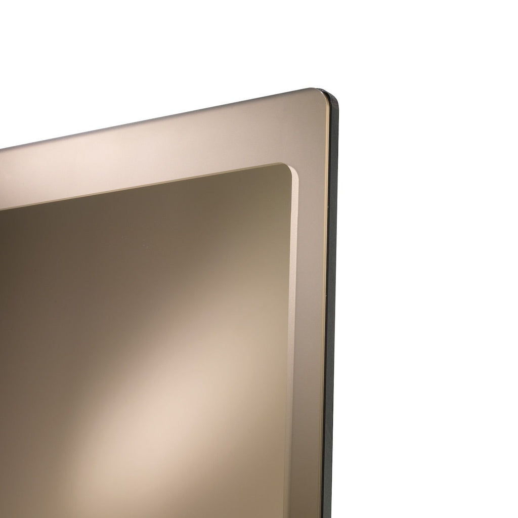 Specchio ad angolo con libreria e scarpiera Corinna