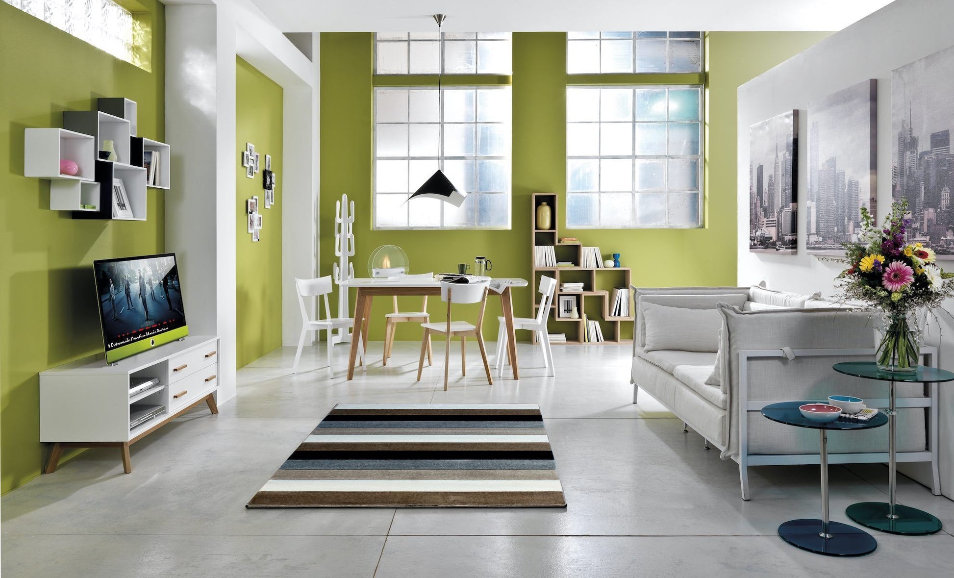 Tappeto moderno 140x190 cm Start Me Up