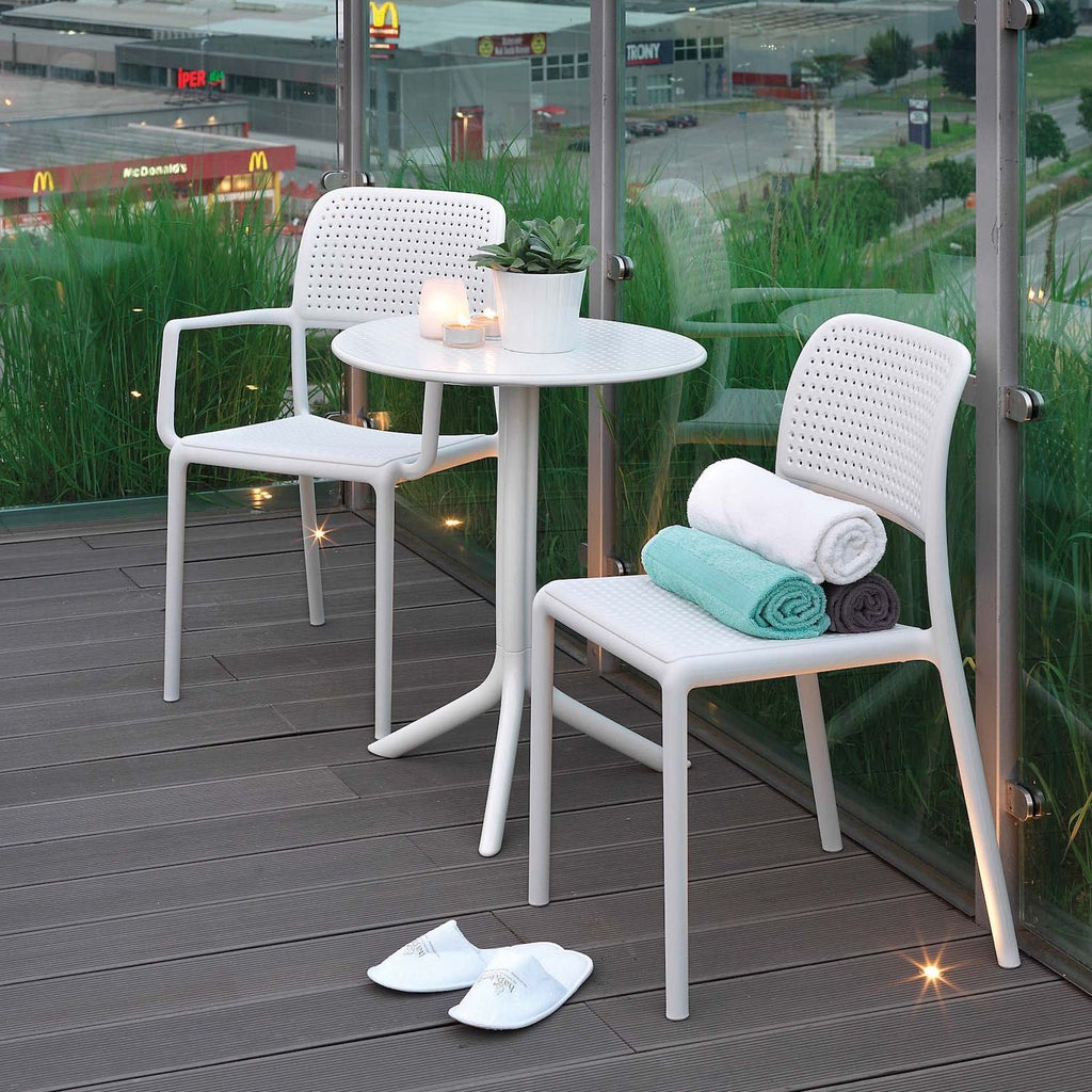 4 poltroncine da giardino impilabili Kendal