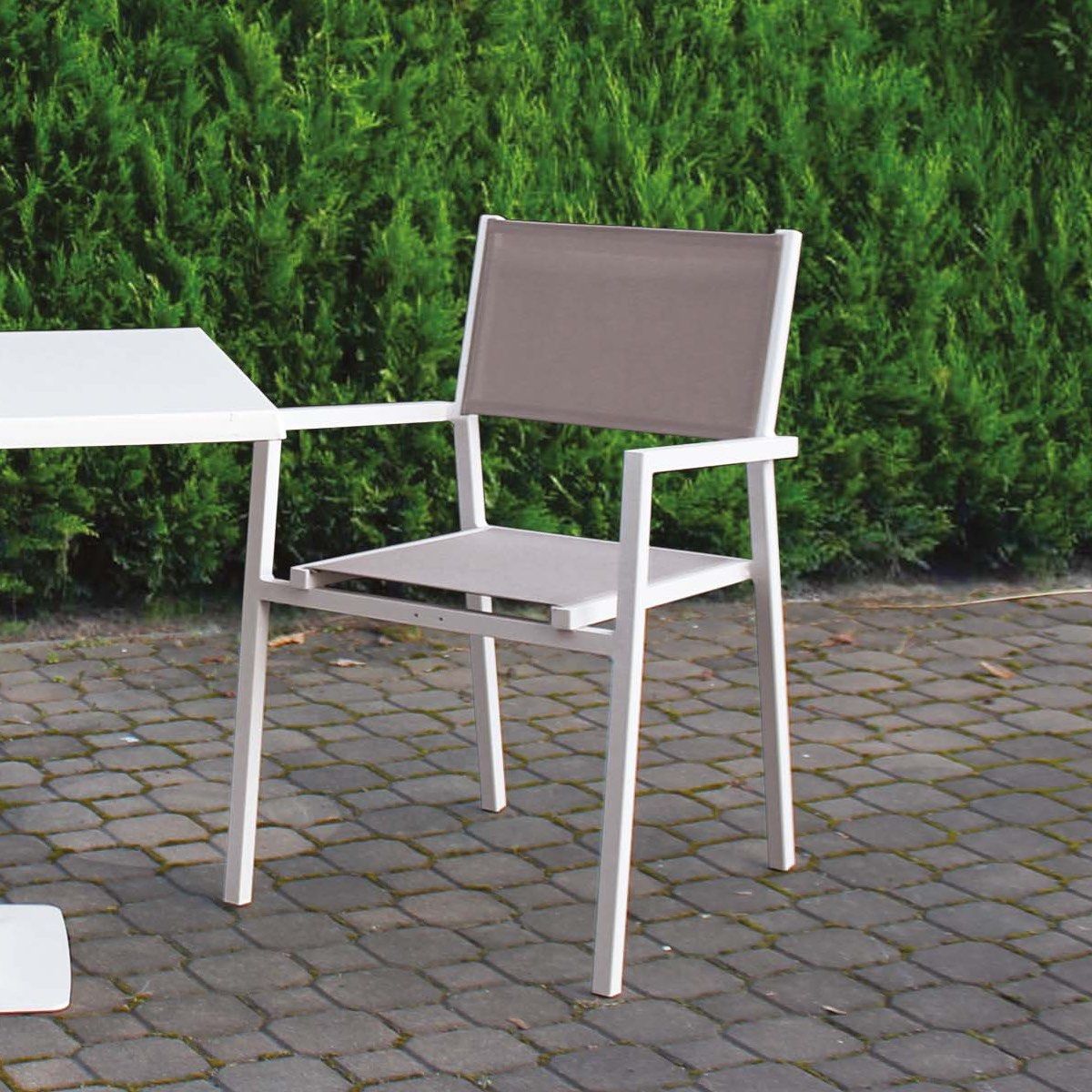 Set 4 sedie da esterno impilabili Prizna