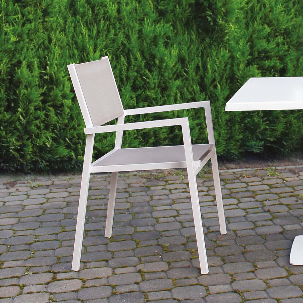 Set 4 sedie da esterno impilabili Prizna