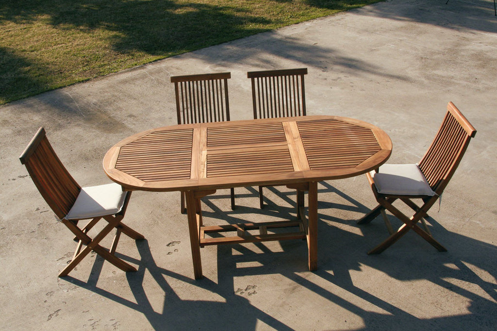 Coppia sedie pieghevoli da esterno in legno TeakOnMe