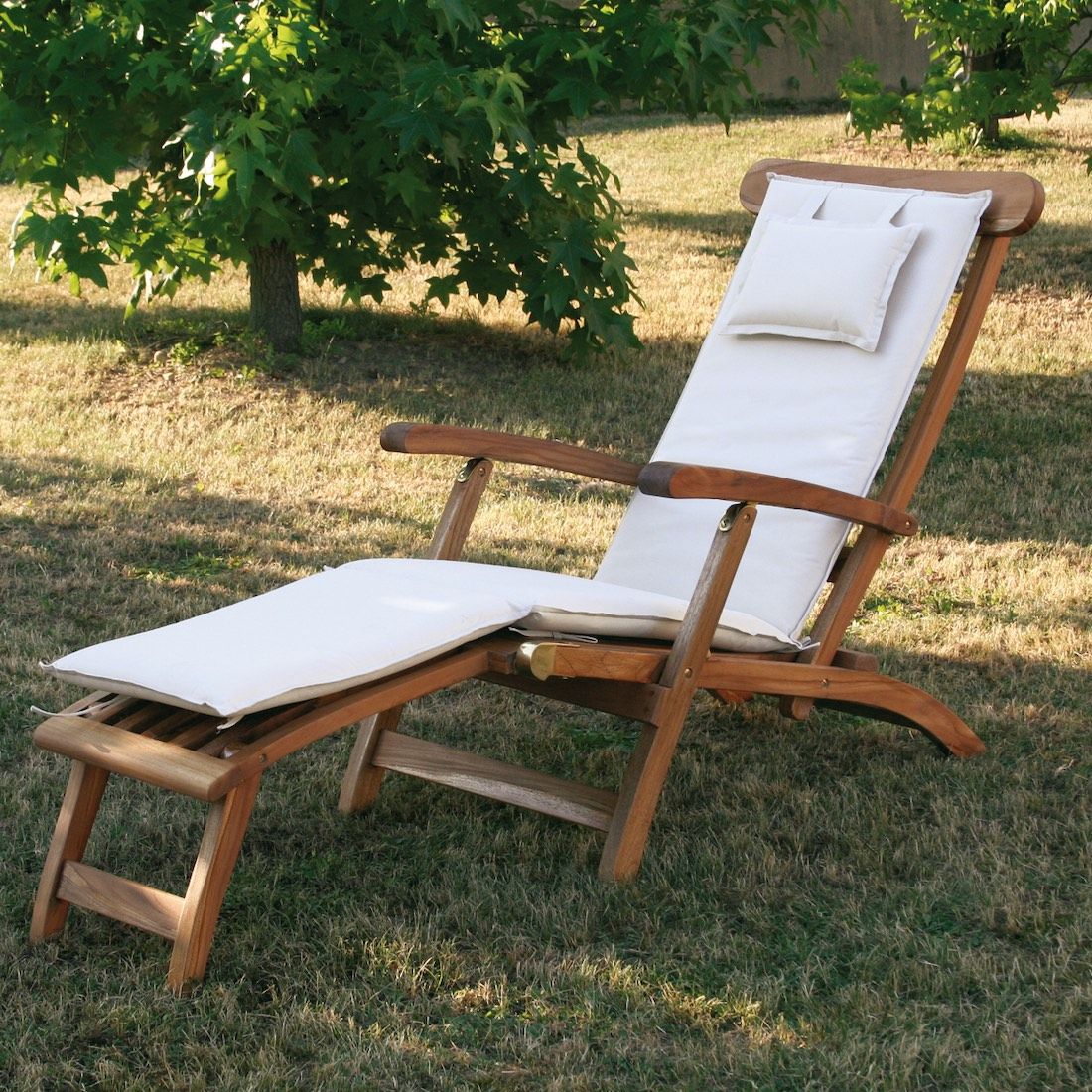 Sdraio da giardino in legno massello TeakOnMe