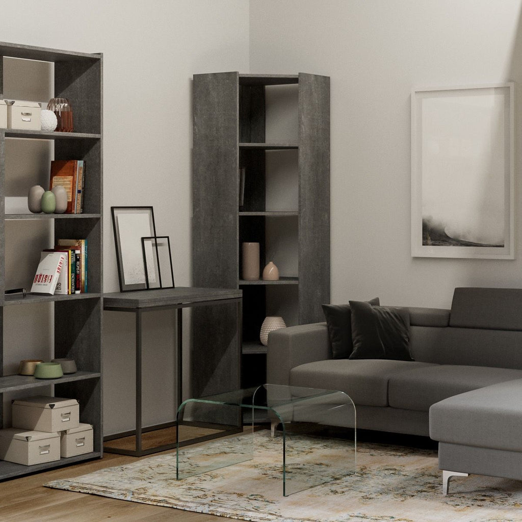 Libreria angolare a colonna in legno nobilitato Inedditah Angolo A