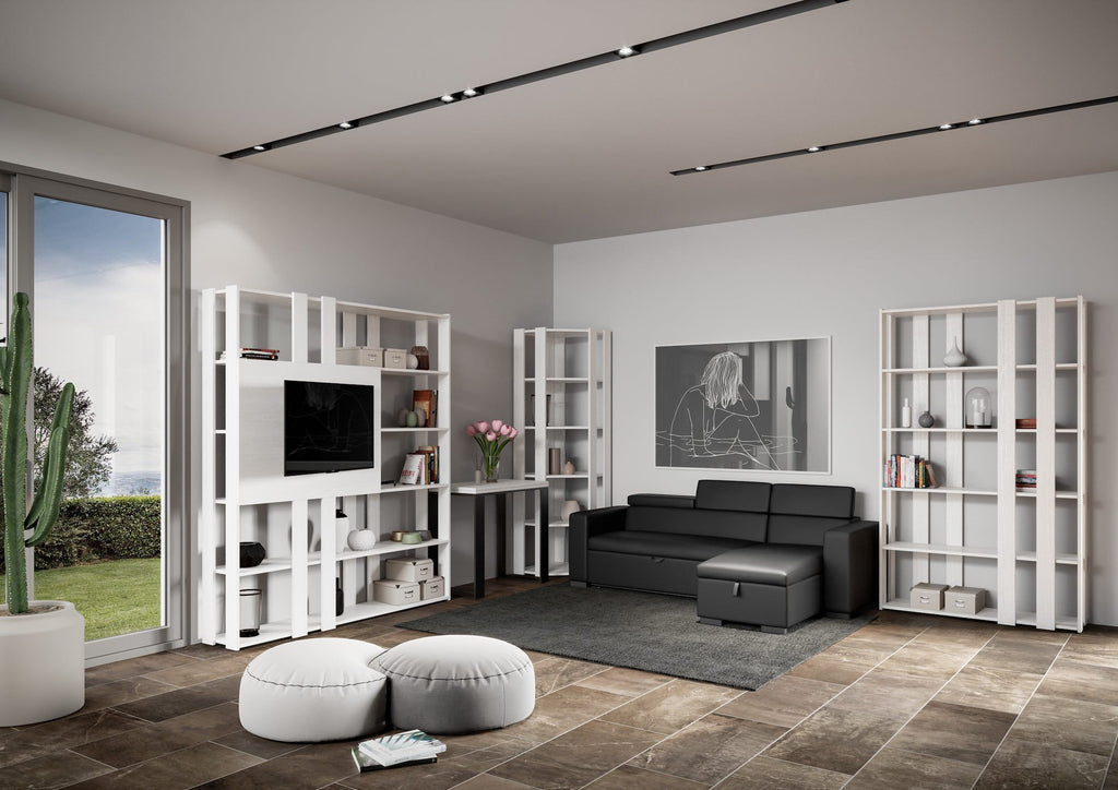 Libreria ad angolo verticale in legno Inedditah Angolo B