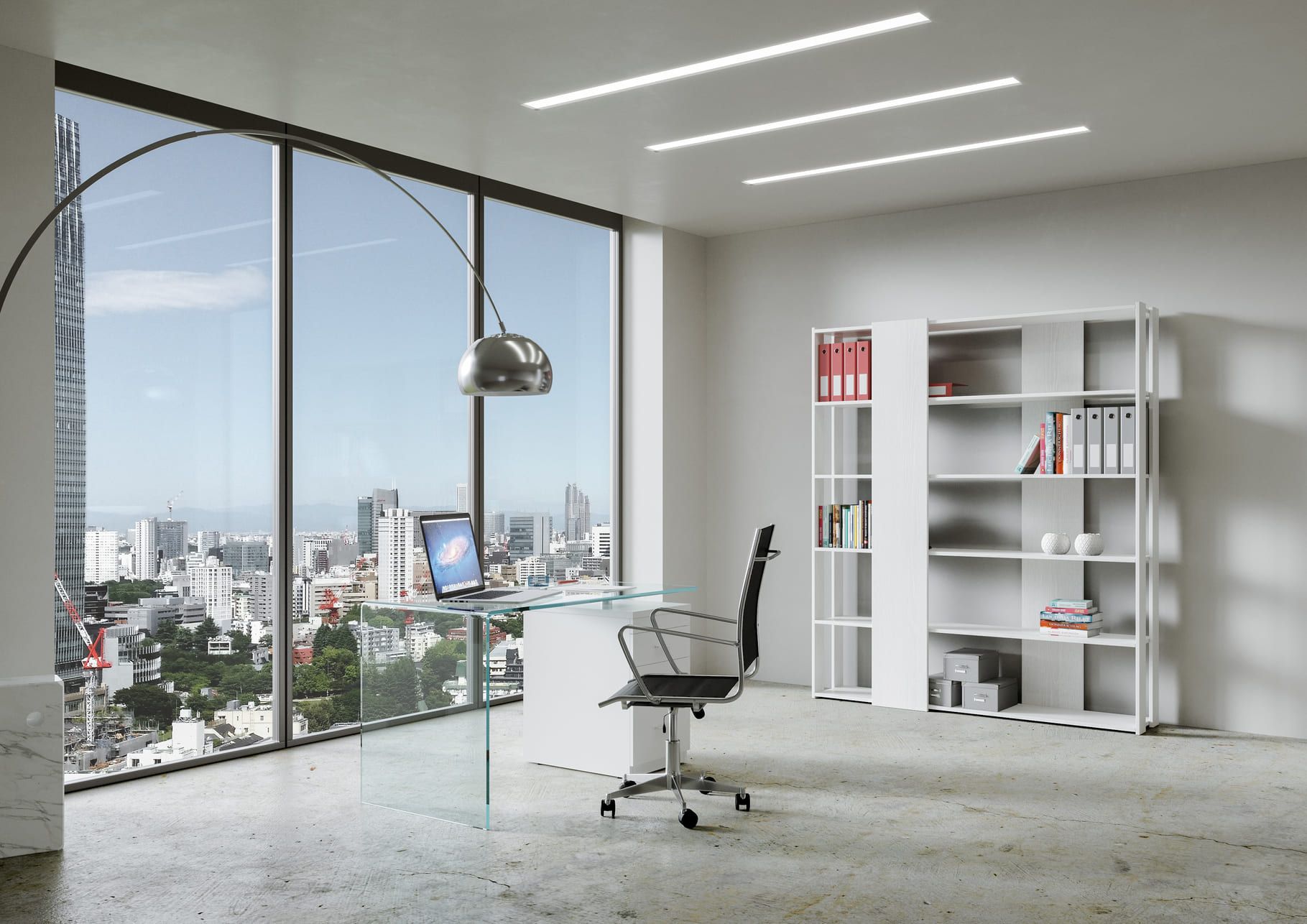 Libreria scaffale design moderno in nobilitato Inedditah B