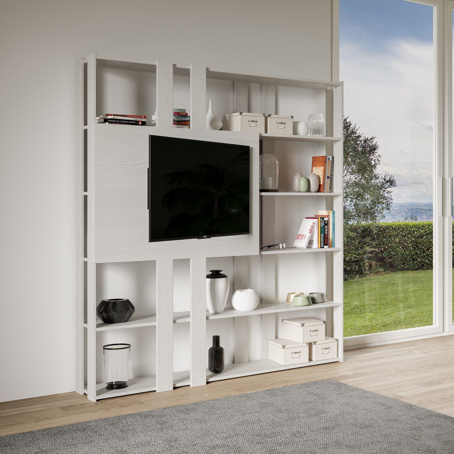 Libreria porta TV design moderno Inedditah N