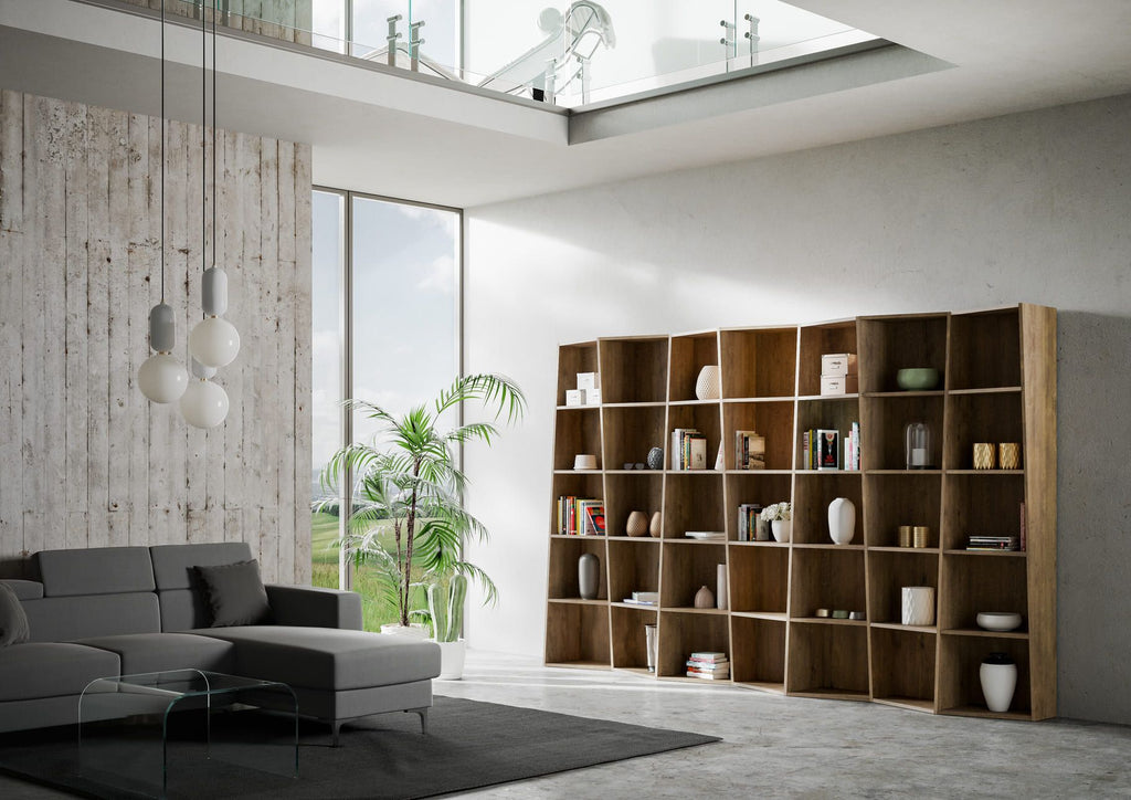 Scaffale libreria moderna per casa o ufficio Deducha 7