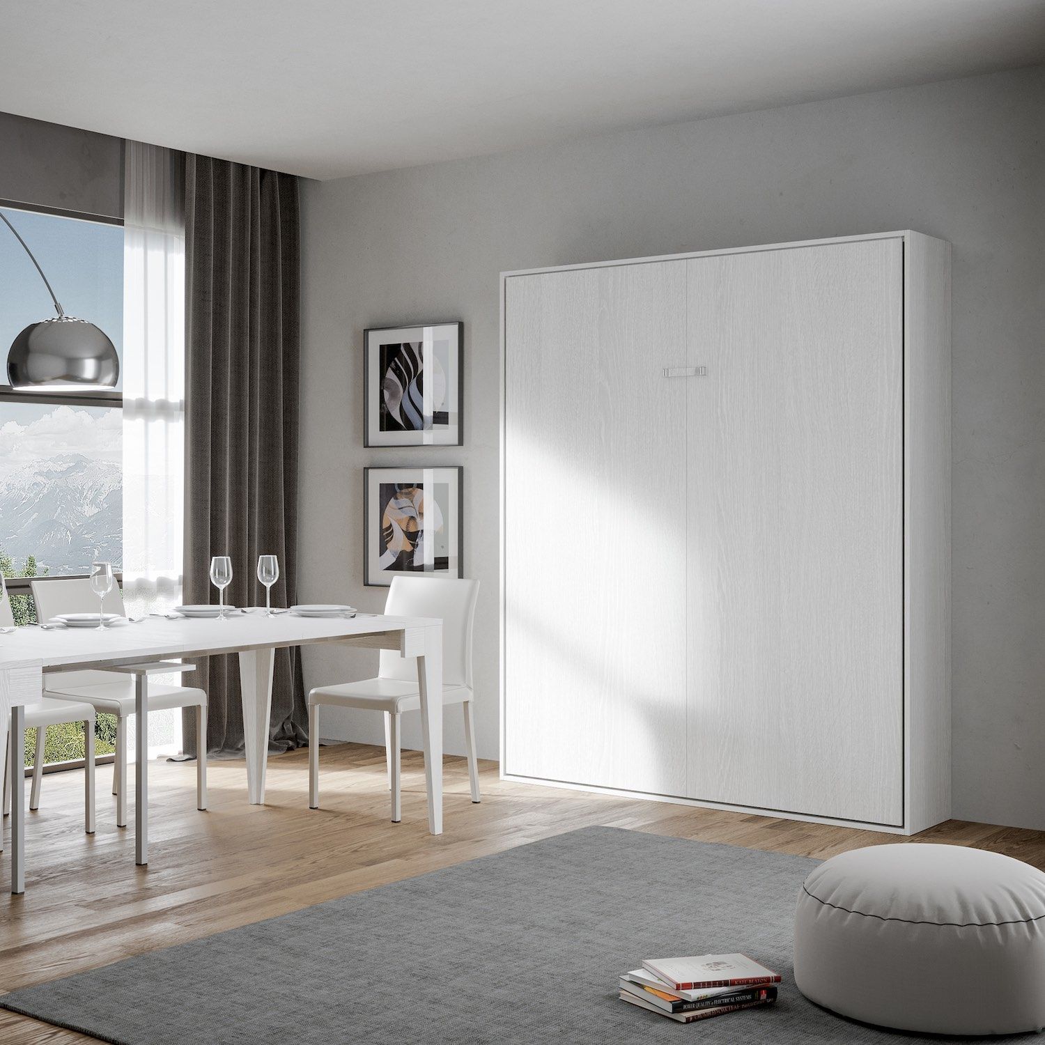 Letto matrimoniale a scomparsa design moderno Lexton