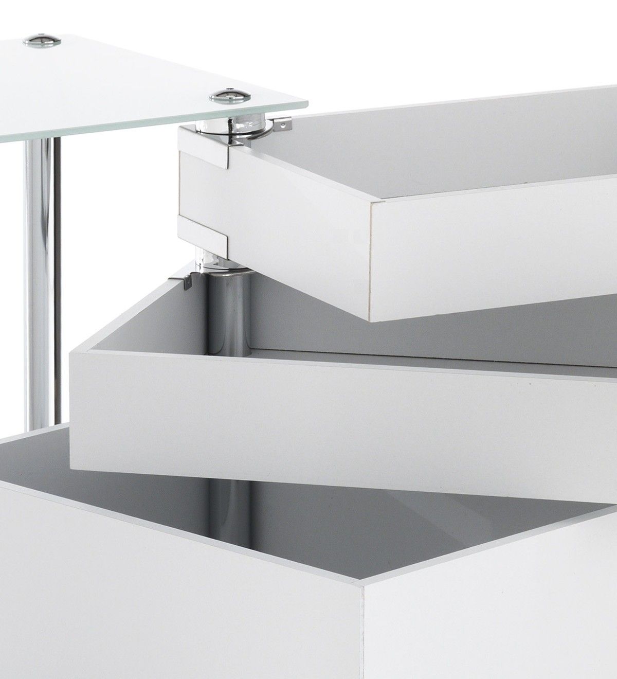 Cassettiera da scrivania con ruote e 5 cassetti Dennis