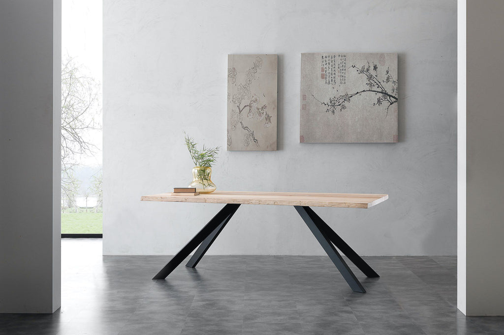 Tavolo da cucina in metallo e legno Learn