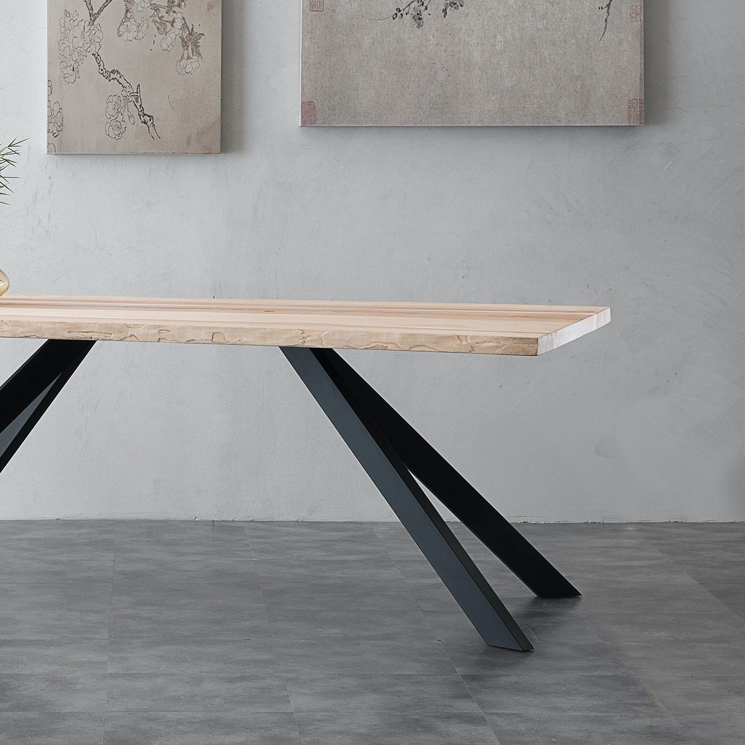 Tavolo da cucina in metallo e legno Learn