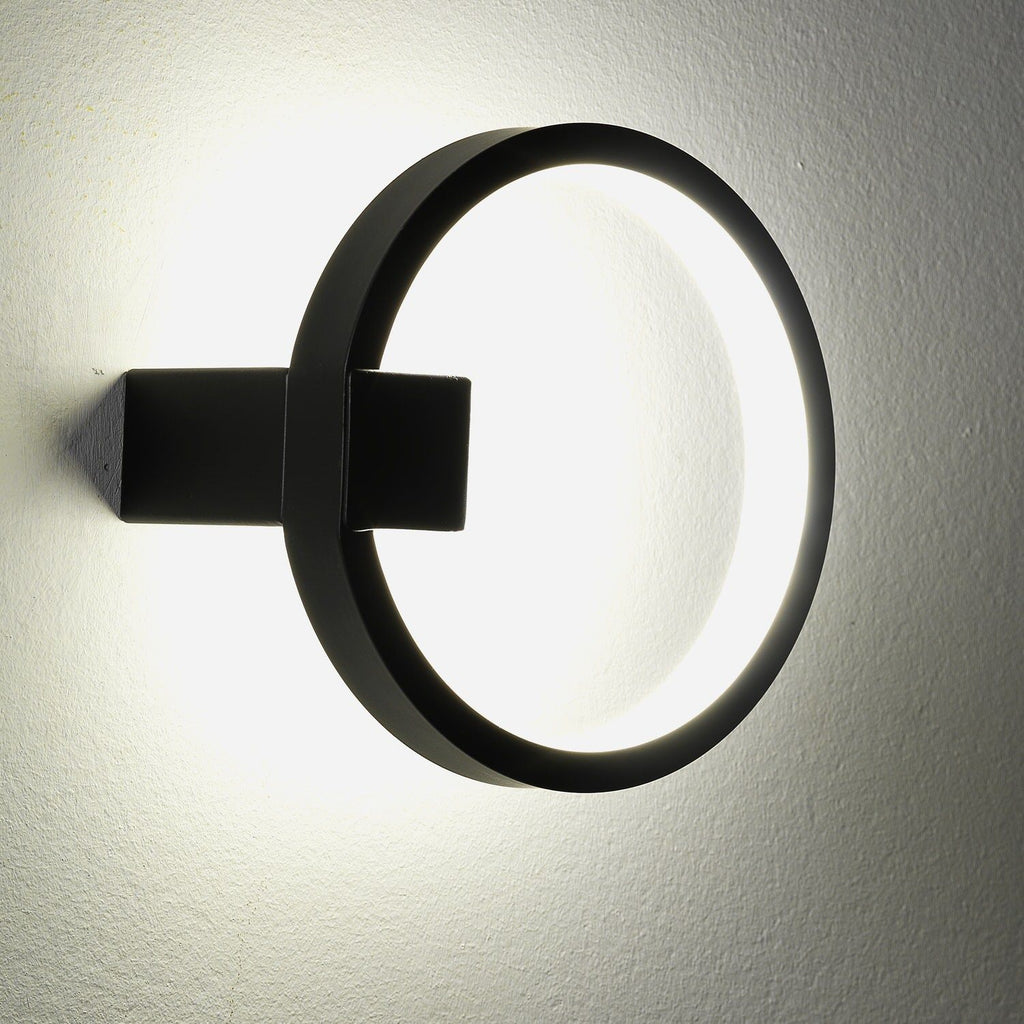 Applique da parete a LED in alluminio Rockin Nero