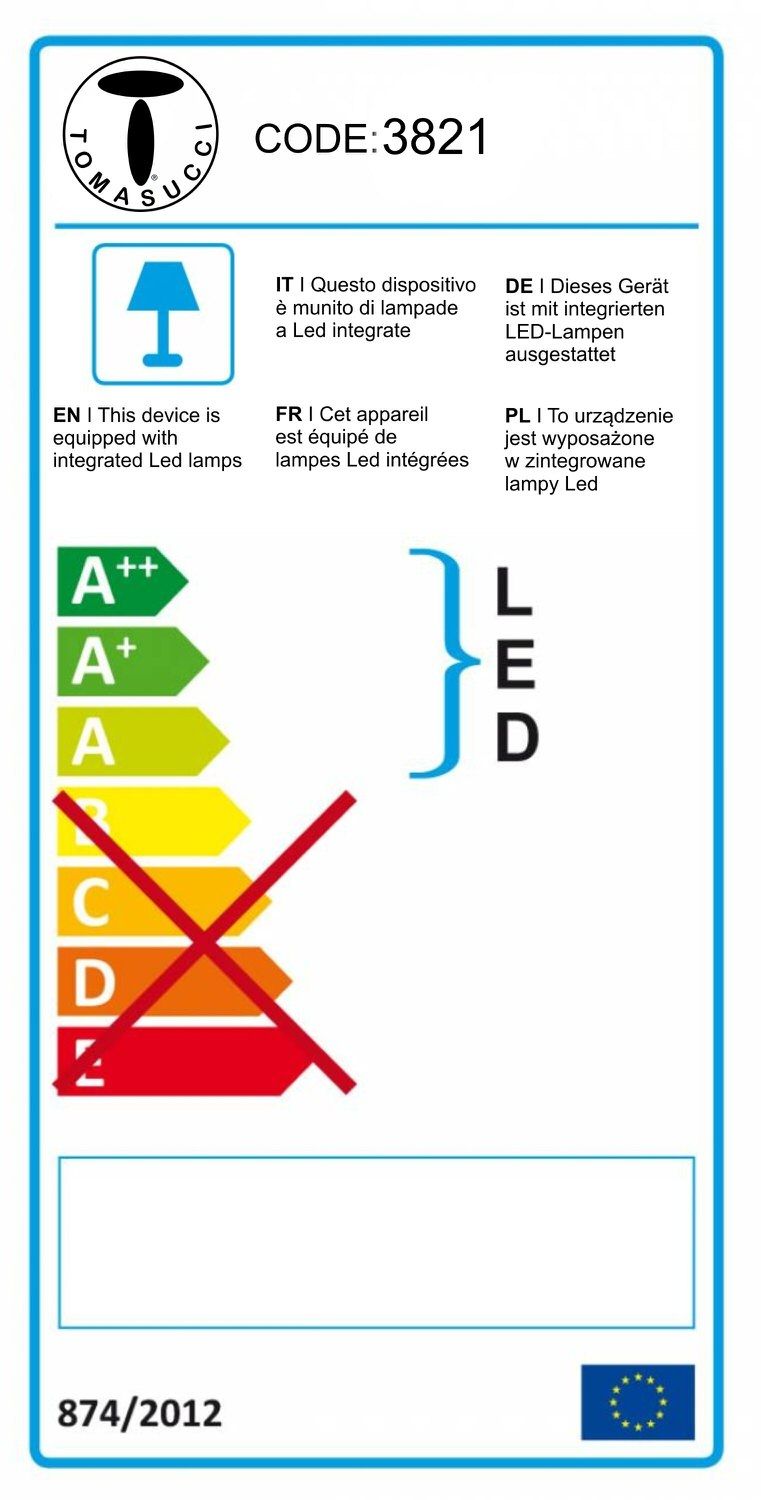 Applique da parete a LED in alluminio Rockin Nero