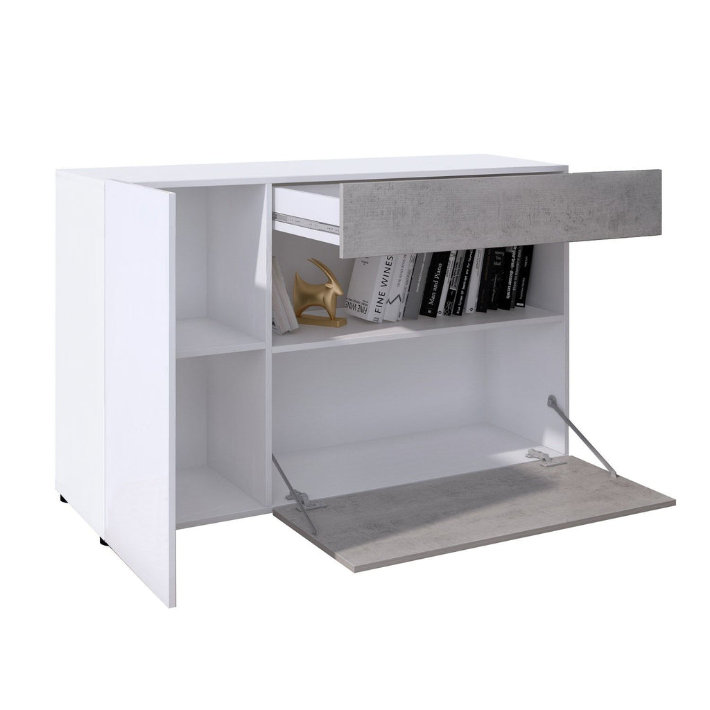 Madia design moderno per soggiorno o cucina Zerillia