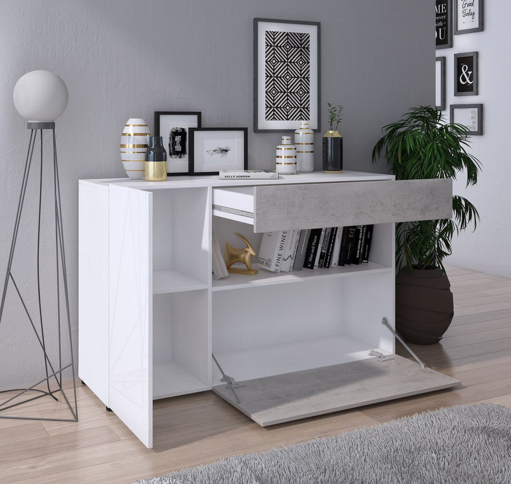 Madia design moderno per soggiorno o cucina Zerillia