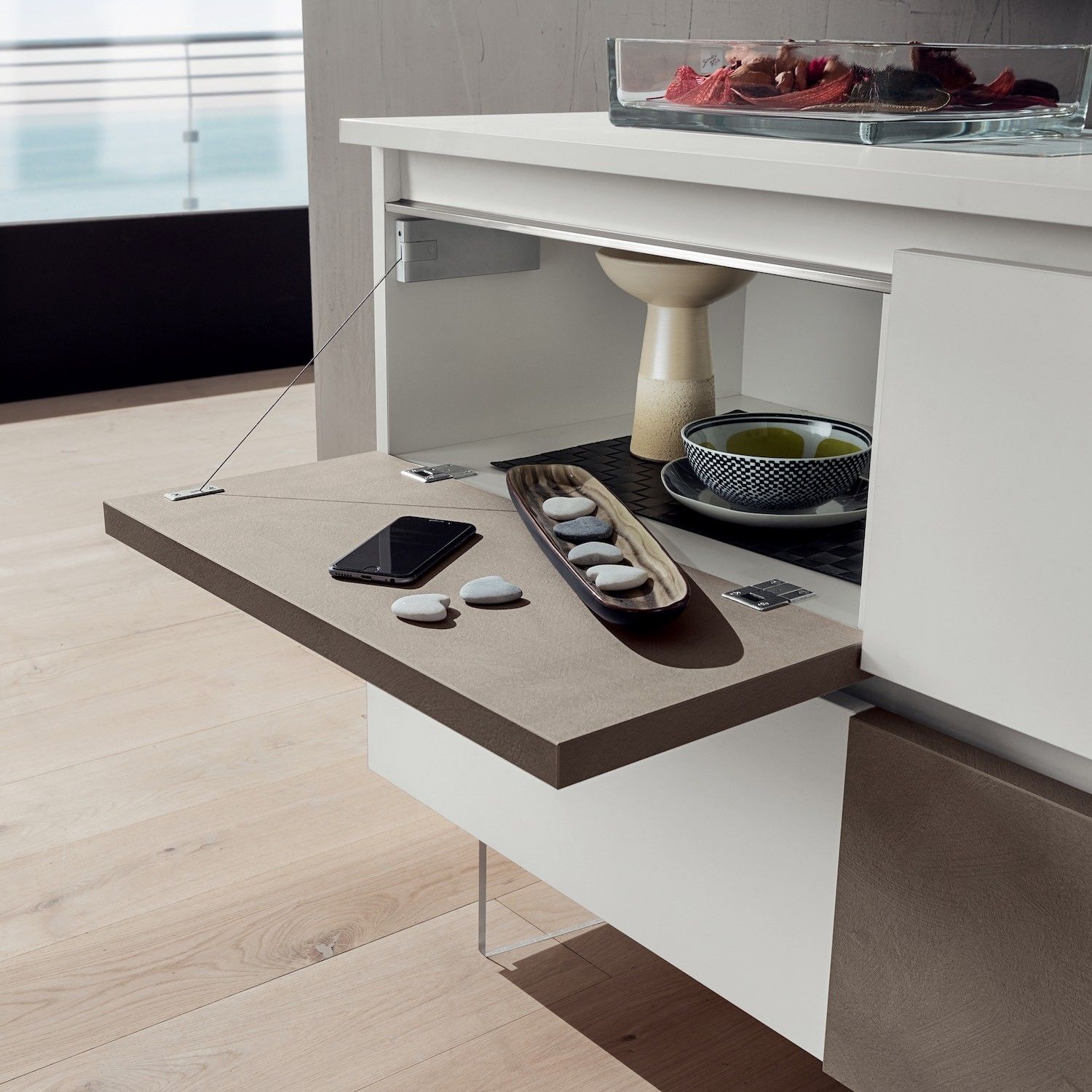 Madia moderna bassa per soggiorno Osmo