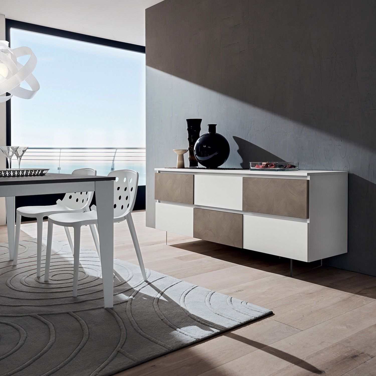 Madia moderna bassa per soggiorno Osmo