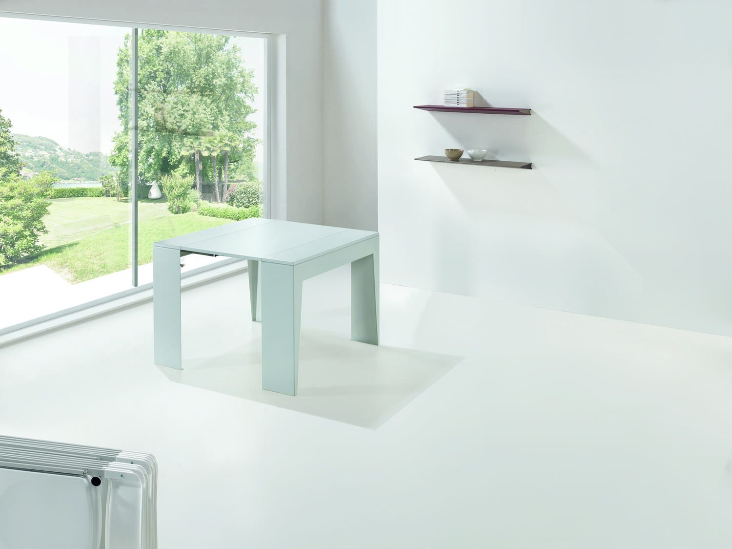 Consolle allungabile con sedie incorporate Glen