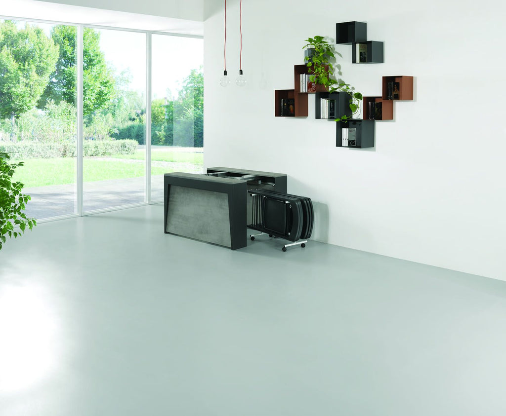 Tavolo consolle allungabile con sedie Glen