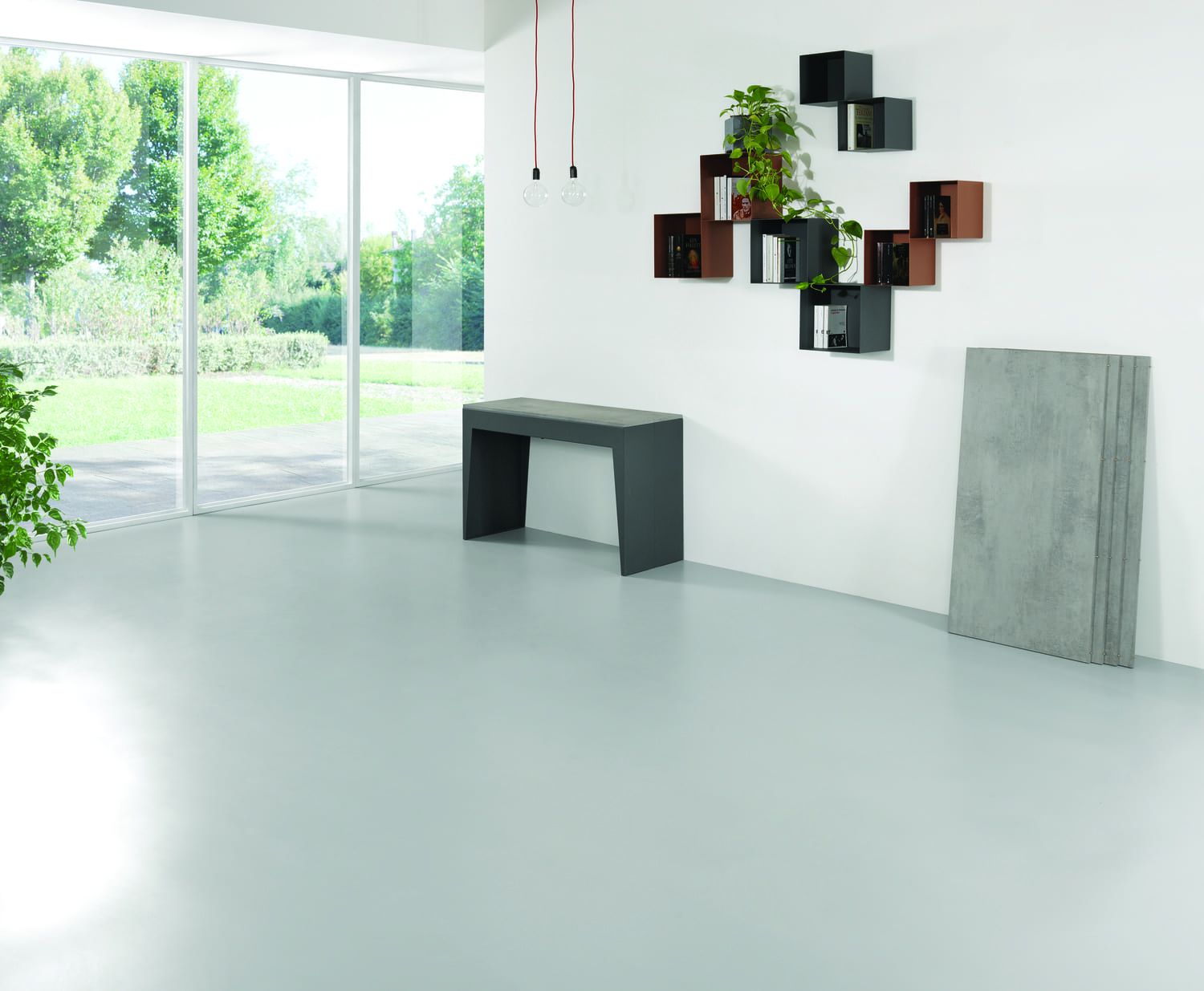 Tavolo consolle allungabile con sedie Glen