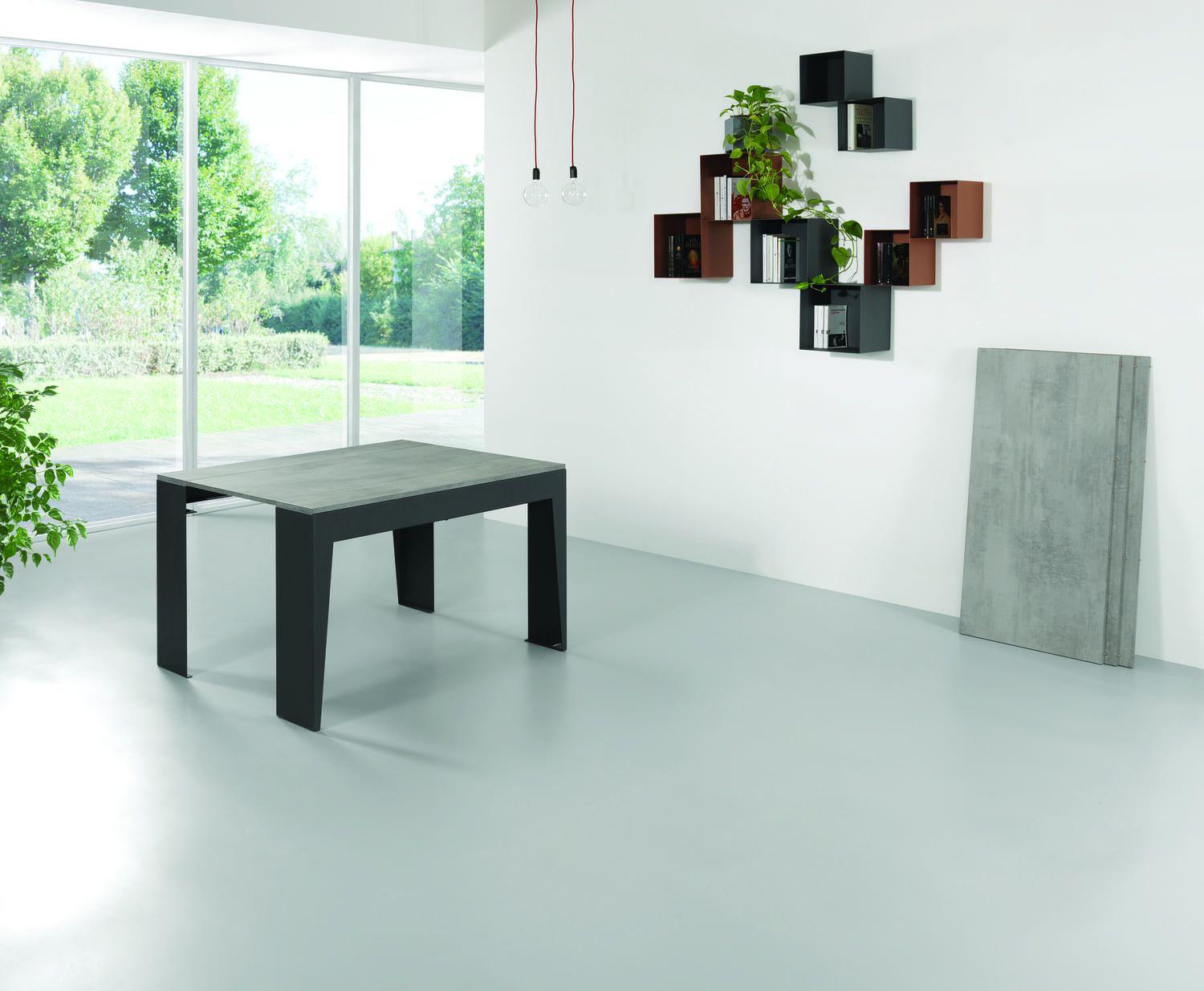 Tavolo consolle allungabile con sedie Glen