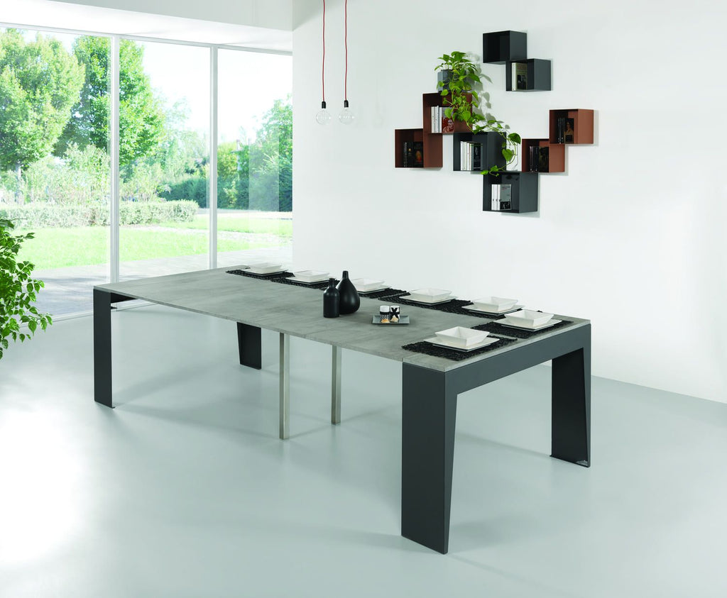 Tavolo consolle allungabile con sedie Glen