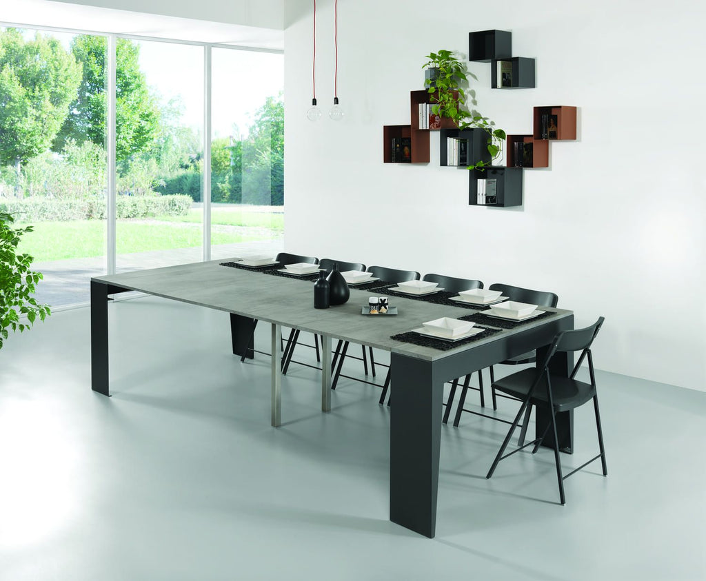 Tavolo consolle allungabile con sedie Glen