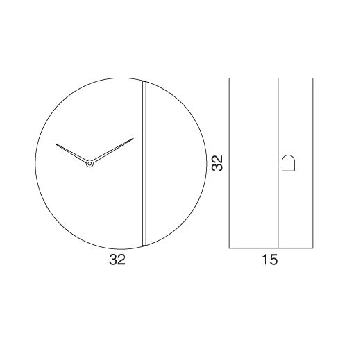 Orologio a cucù da parete moderno Peek-a-koo