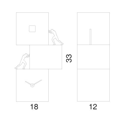 Orologio da parete o da tavolo Strong Cucù 2