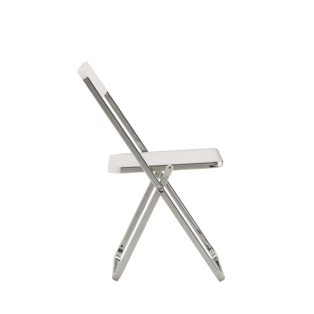 Set 4 sedie pieghevoli con carrello o gancio a muro Trixy Lux