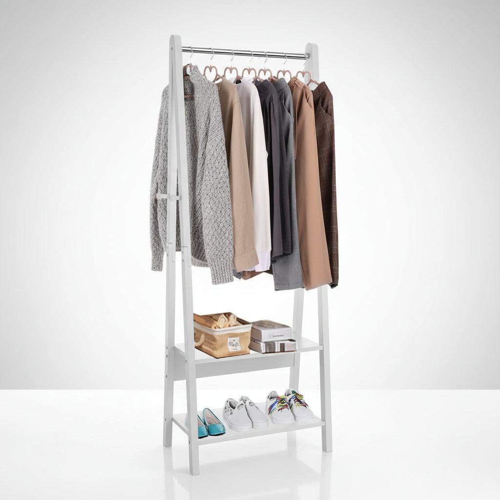 Stand appendiabiti in legno bianco opaco Kerion