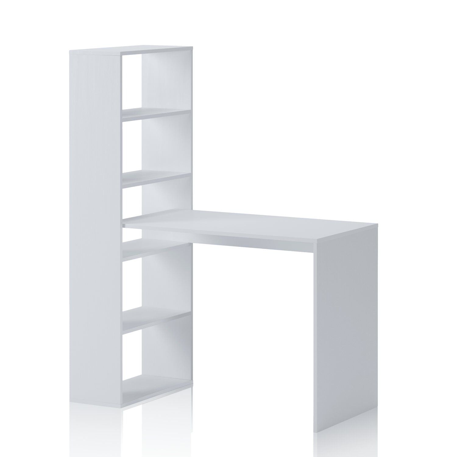 Scrivania angolare con libreria verticale Flix