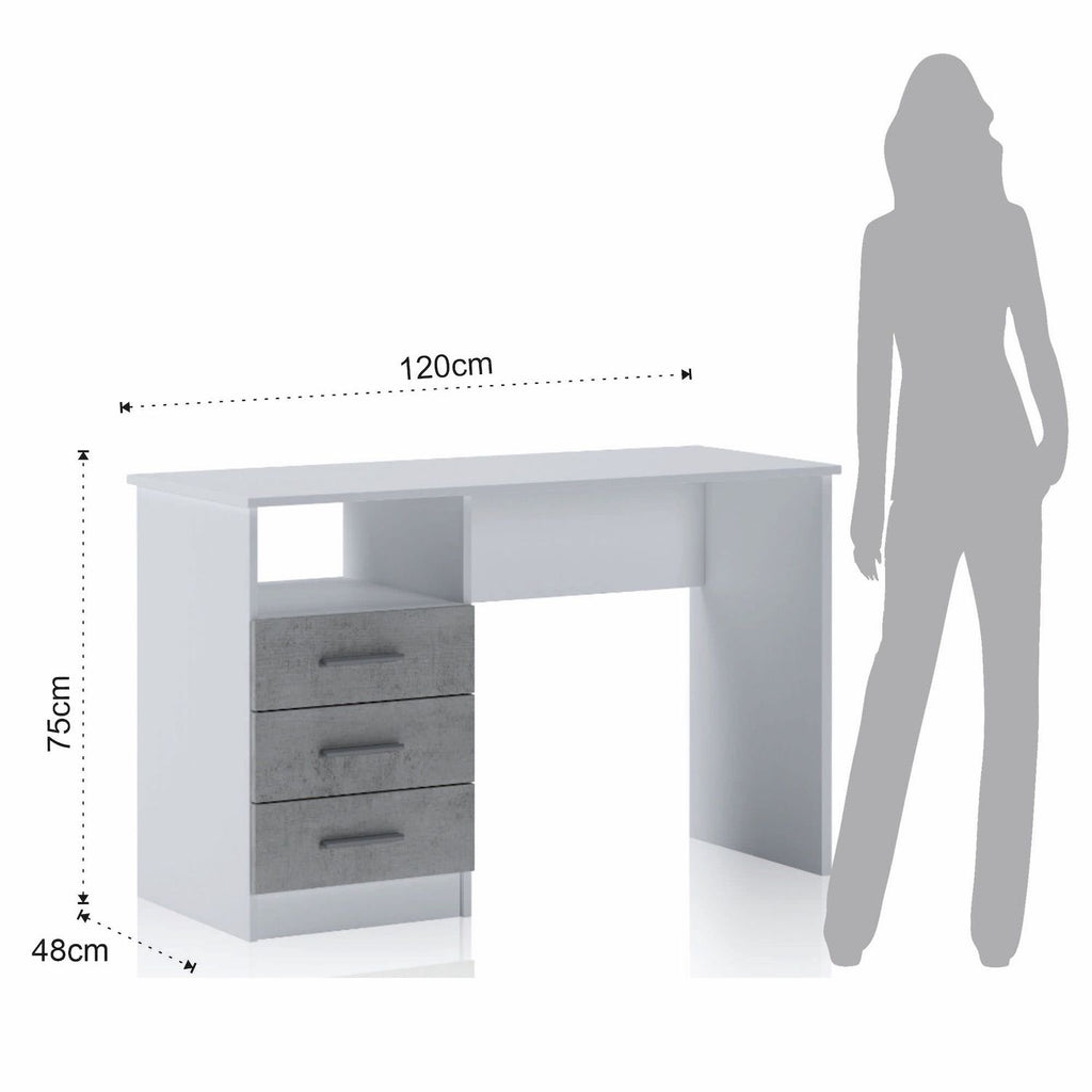 Scrivania con cassetti design moderno Skakko