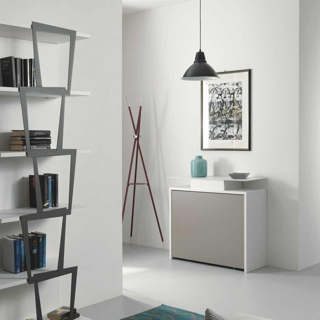 Consolle trasformabile in tavolo con 6 sedie pieghevoli Newton2