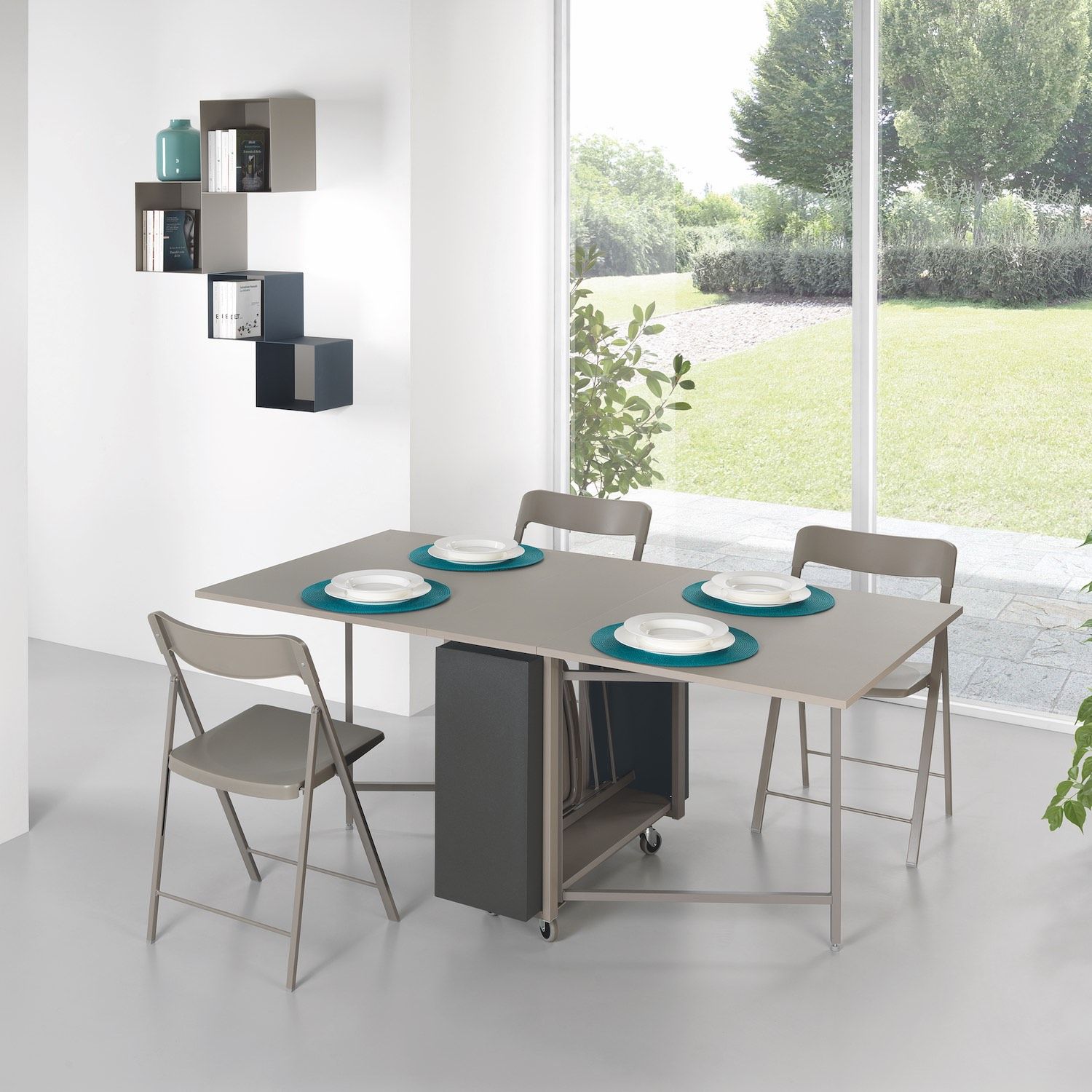 Tavolo consolle allungabile con sedie Newton