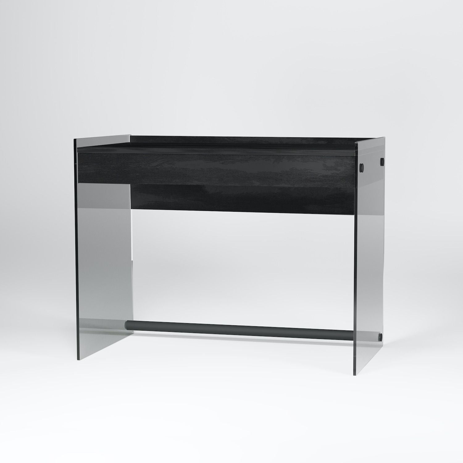 Scrivania per computer Studeo in vetro e laminato