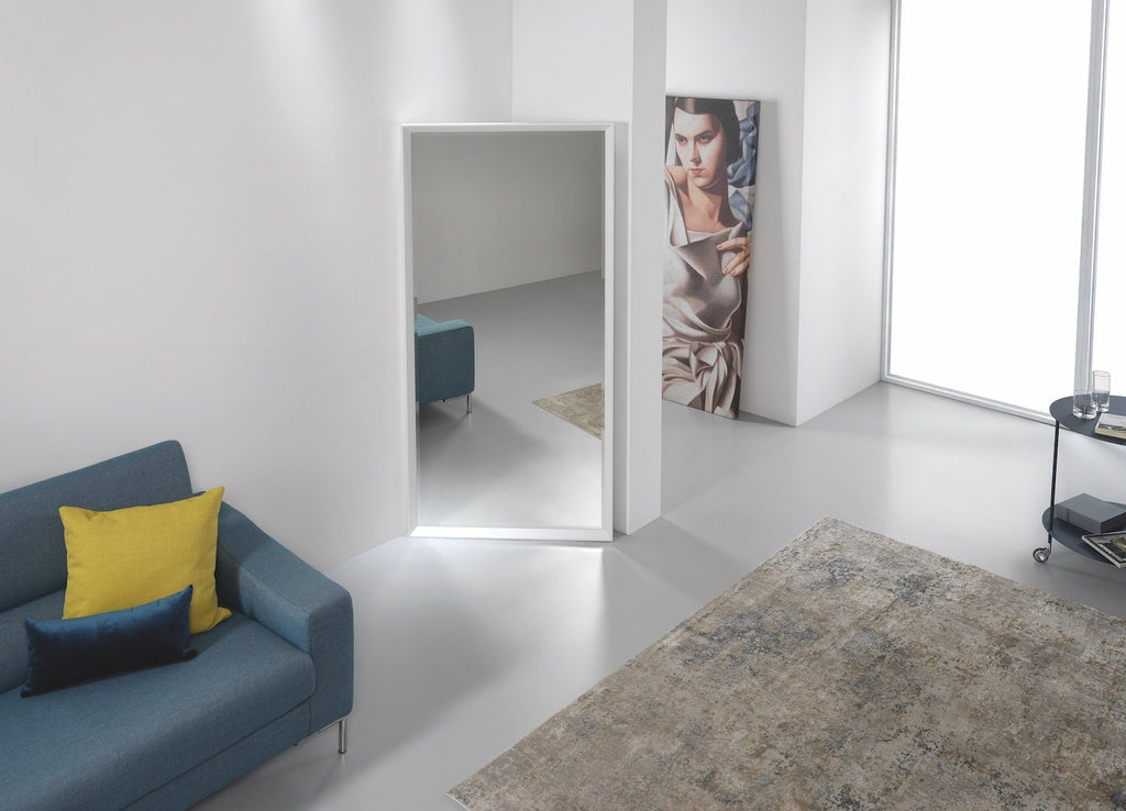 Specchio angolare con cornice in alluminio Angle Vanity